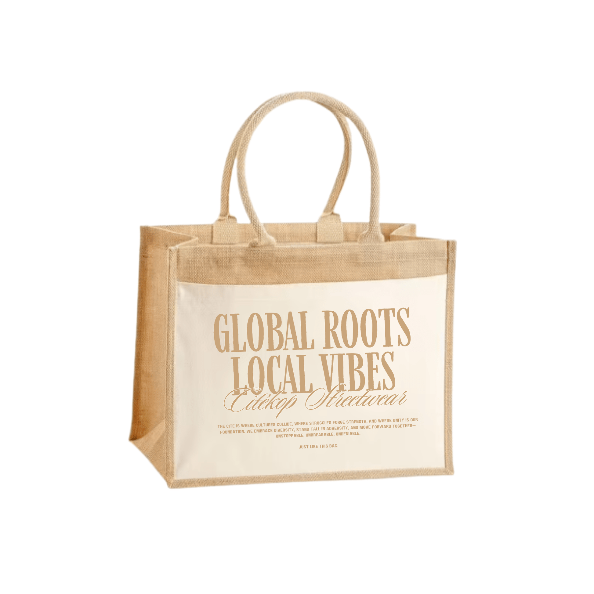 "Global Roots, Local Vibes" Jutte Boodschappentas - CitéShop