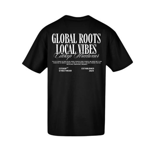 "Global Roots, Local Vibes" T - SHIRT GROOT - CitéShop